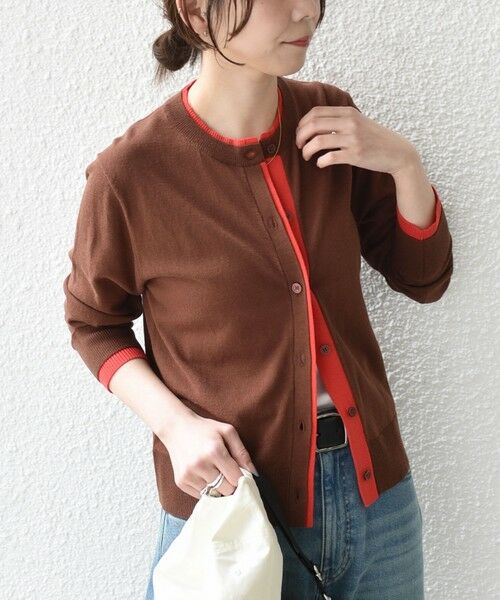 SHIPS / シップス カーディガン・ボレロ | SHIPS Colors:〈手洗い可能〉配色 ニット クルーネック カーディガン◇ | 詳細22