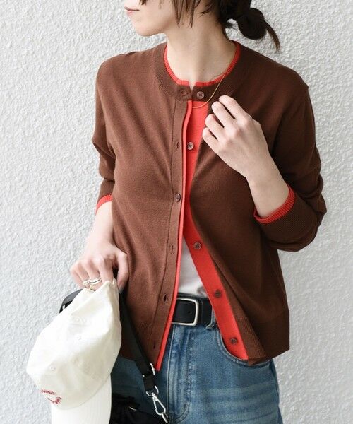 SHIPS / シップス カーディガン・ボレロ | SHIPS Colors:〈手洗い可能〉配色 ニット クルーネック カーディガン◇ | 詳細23