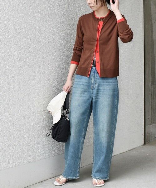 SHIPS / シップス カーディガン・ボレロ | SHIPS Colors:〈手洗い可能〉配色 ニット クルーネック カーディガン◇ | 詳細24