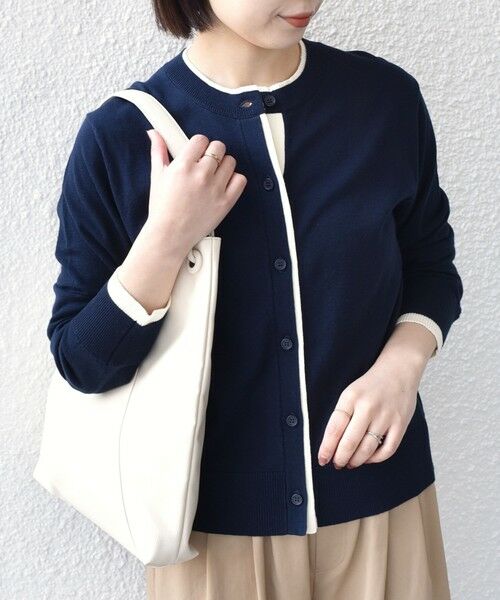 SHIPS / シップス カーディガン・ボレロ | SHIPS Colors:〈手洗い可能〉配色 ニット クルーネック カーディガン◇ | 詳細29