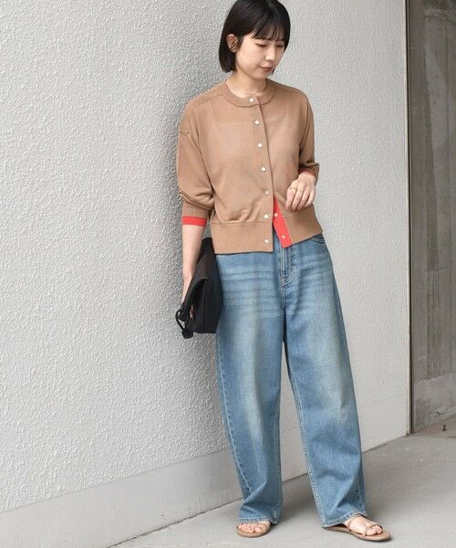 SHIPS / シップス カーディガン・ボレロ | 《予約》SHIPS Colors:〈手洗い可能〉シアー ドットボタン 配色 ニット カーディガン◆ | 詳細16