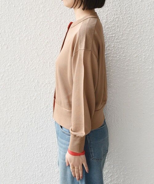 SHIPS / シップス カーディガン・ボレロ | 《予約》SHIPS Colors:〈手洗い可能〉シアー ドットボタン 配色 ニット カーディガン◆ | 詳細13