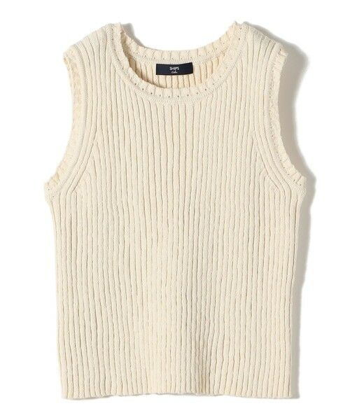 SHIPS / シップス タンクトップ | 《予約》SHIPS Colors:〈手洗い可能〉スラブ ニット タンクトップ◆ | 詳細1