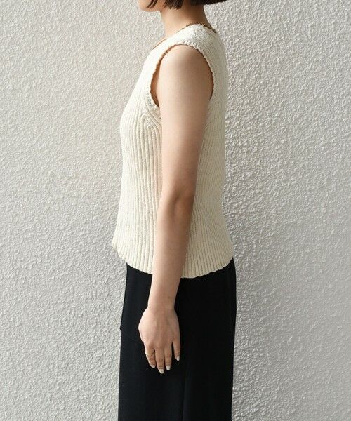 SHIPS / シップス タンクトップ | 《予約》SHIPS Colors:〈手洗い可能〉スラブ ニット タンクトップ◆ | 詳細4