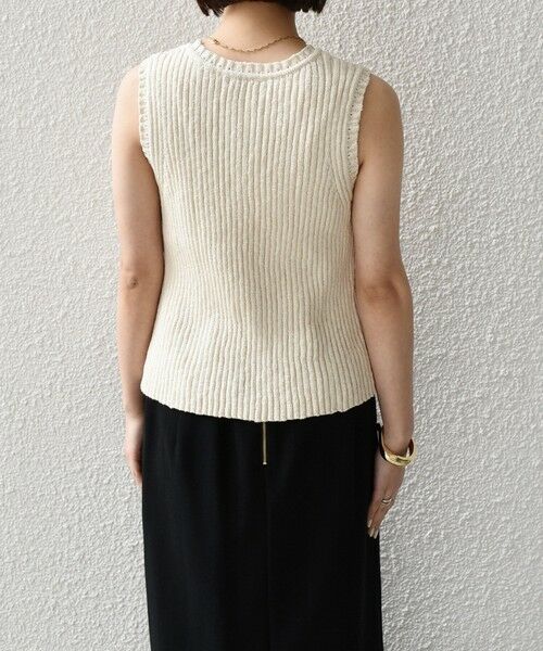 SHIPS / シップス タンクトップ | 《予約》SHIPS Colors:〈手洗い可能〉スラブ ニット タンクトップ◆ | 詳細5