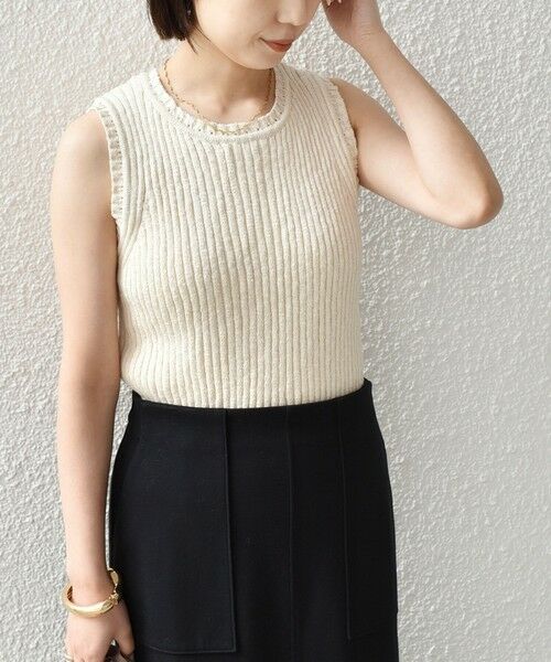 SHIPS / シップス タンクトップ | 《予約》SHIPS Colors:〈手洗い可能〉スラブ ニット タンクトップ◆ | 詳細6