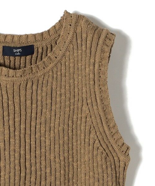SHIPS / シップス タンクトップ | 《予約》SHIPS Colors:〈手洗い可能〉スラブ ニット タンクトップ◆ | 詳細13