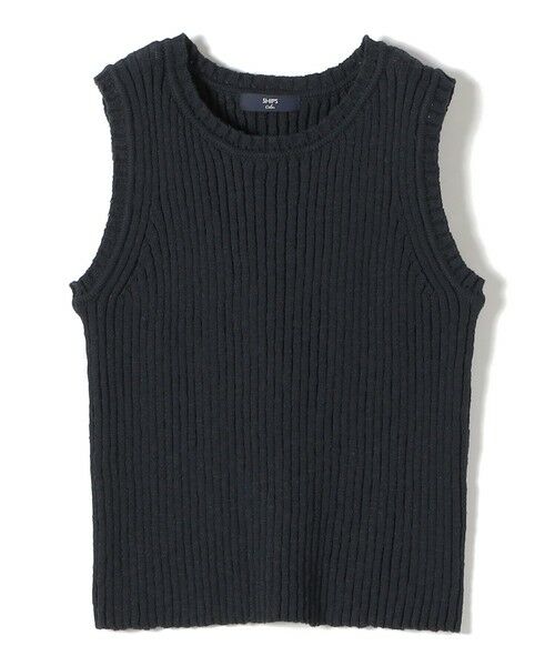 SHIPS / シップス タンクトップ | 《予約》SHIPS Colors:〈手洗い可能〉スラブ ニット タンクトップ◆（ネイビー）