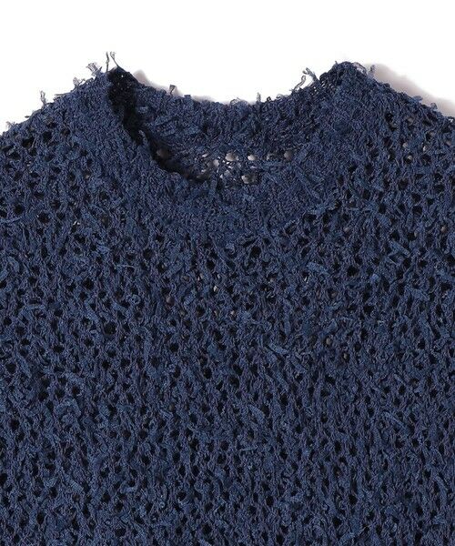 SHIPS / シップス ニット・セーター | SHIPS Colors:〈手洗い可能〉チュールヤーン ミックス ショートスリーブ ニット | 詳細3