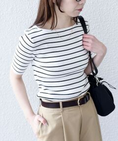 SHIPS / シップス ニット・セーター | 《予約》SHIPS Colors:〈手洗い可能〉リブ 5分袖 ニット◆