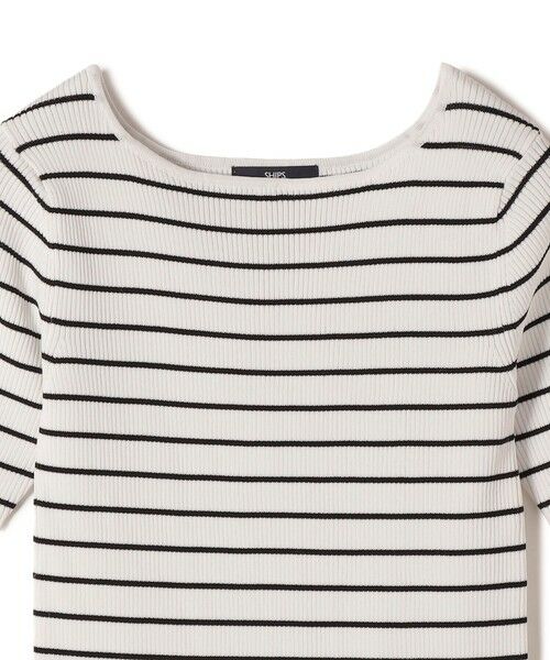 SHIPS / シップス ニット・セーター | 《予約》SHIPS Colors:〈手洗い可能〉リブ 5分袖 ニット◆ | 詳細2