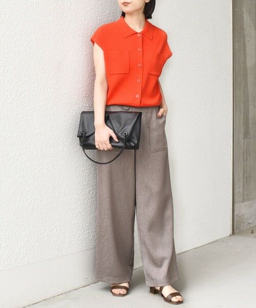 SHIPS / シップス ニット・セーター | SHIPS Colors:〈手洗い可能〉ポロ フレンチスリーブ ニット ベスト◇ | 詳細17