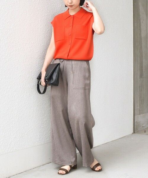 SHIPS / シップス ニット・セーター | SHIPS Colors:〈手洗い可能〉ポロ フレンチスリーブ ニット ベスト◇ | 詳細20