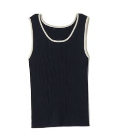SHIPS / シップス タンクトップ | 《予約》SHIPS Colors:〈手洗い可能〉配色 ニット リブ タンクトップ◆