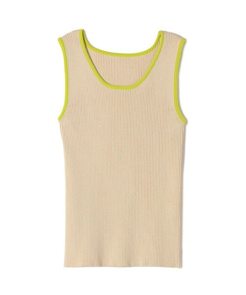 SHIPS / シップス タンクトップ | 《予約》SHIPS Colors:〈手洗い可能〉配色 ニット リブ タンクトップ◆ | 詳細1