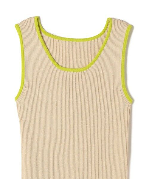 SHIPS / シップス タンクトップ | 《予約》SHIPS Colors:〈手洗い可能〉配色 ニット リブ タンクトップ◆ | 詳細3