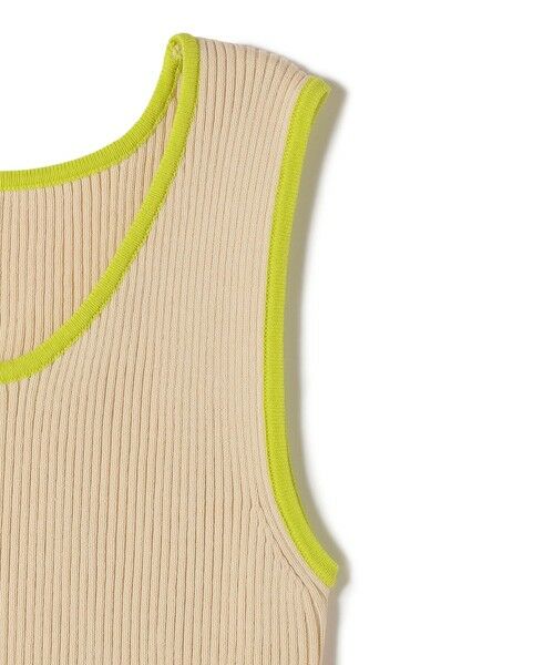 SHIPS / シップス タンクトップ | 《予約》SHIPS Colors:〈手洗い可能〉配色 ニット リブ タンクトップ◆ | 詳細4