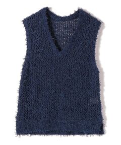 SHIPS / シップス ベスト | SHIPS Colors:〈手洗い可能〉チュールヤーン ミックス Vネック ベスト