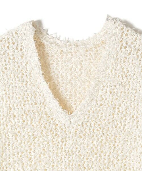 SHIPS / シップス ベスト | SHIPS Colors:〈手洗い可能〉チュールヤーン ミックス Vネック ベスト | 詳細2