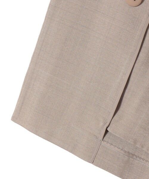SHIPS / シップス ノーカラージャケット | 《予約》SHIPS Colors:〈手洗い可能〉リネン ライク ベルテッド ジャケット◆ | 詳細9