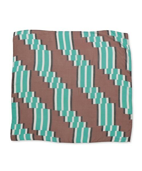 SHIPS / シップス マフラー・ショール・スヌード・ストール | sublimeroe:パターン ビッグ スカーフ（ブラウン）