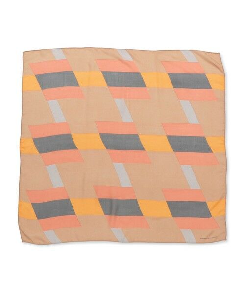 SHIPS / シップス マフラー・ショール・スヌード・ストール | sublimeroe:パターン ビッグ スカーフ（オレンジ）