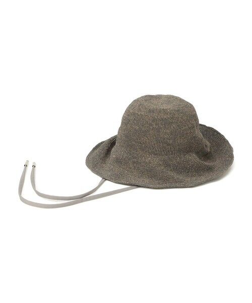 SHIPS / シップス ハット | odds:プレーン リボン ハット（グレー）