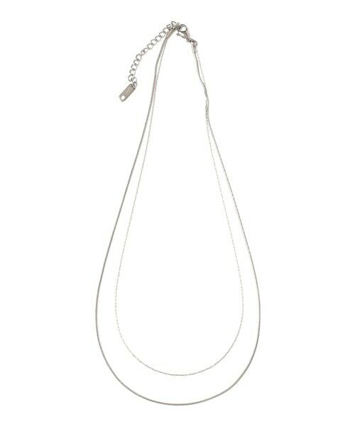 SHIPS / シップス ネックレス・ペンダント・チョーカー | SHIPS Colors:サージカルステンレス ツイン ライン ネックレス（シルバー）
