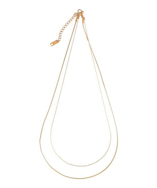 SHIPS / シップス ネックレス・ペンダント・チョーカー | SHIPS Colors:サージカルステンレス ツイン ライン ネックレス（ゴールド）