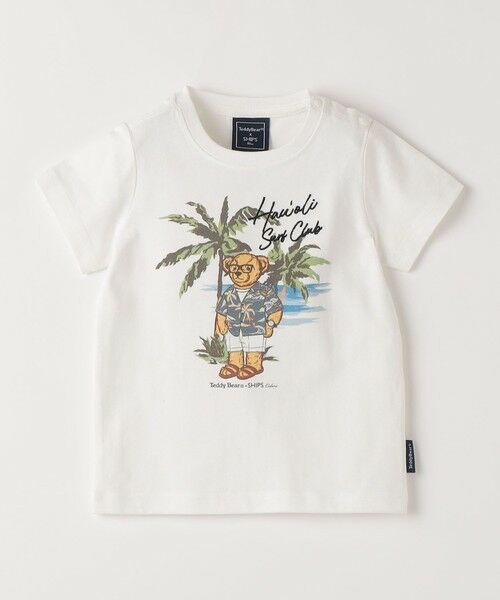 SHIPS / シップス Tシャツ | SHIPS Colors:80〜150cm / TeddyBear(R) コラボ Tシャツ◇(ホワイト系)