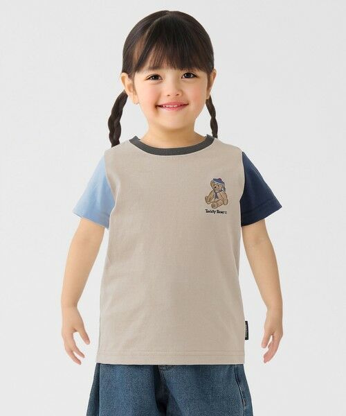 SHIPS / シップス Tシャツ | SHIPS Colors:80〜150cm / TeddyBear(R) コラボ Tシャツ（ベージュ系）