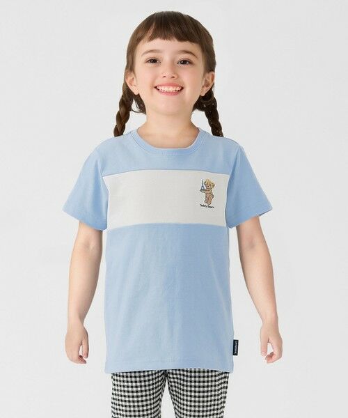 SHIPS / シップス Tシャツ | SHIPS Colors:80〜150cm / TeddyBear(R) コラボ Tシャツ（ライトブルー）