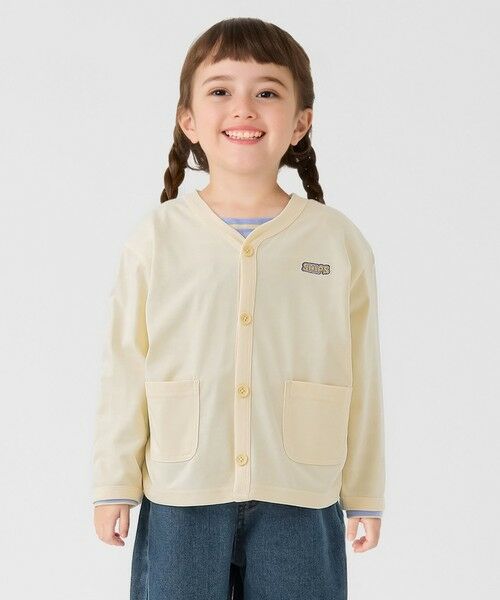 SHIPS / シップス カーディガン・ボレロ | 《予約》SHIPS Colors:90〜140cm /〈接触冷感・UVカット〉カーディガン◆（イエロー）