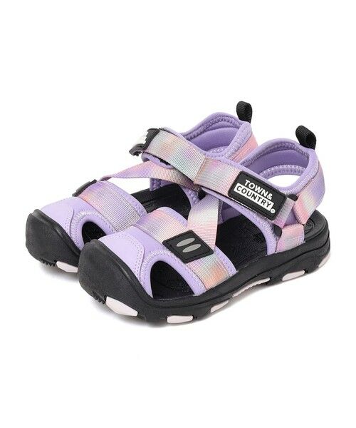 SHIPS / シップス サンダル | 《追加・新色予約》SHIPS Colors:ガード テープ サンダル(KIDS)◆（ラベンダー）