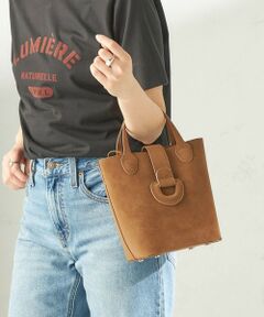 SHIPS / シップス トートバッグ | 《予約》ピーチスキン調 ミニ キューブ トート