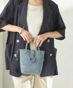 SHIPS / シップス トートバッグ | 《予約》ピーチスキン調 ミニ キューブ トート