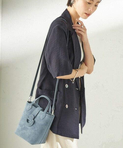 SHIPS / シップス トートバッグ | 《予約》ピーチスキン調 ミニ キューブ トート | 詳細21