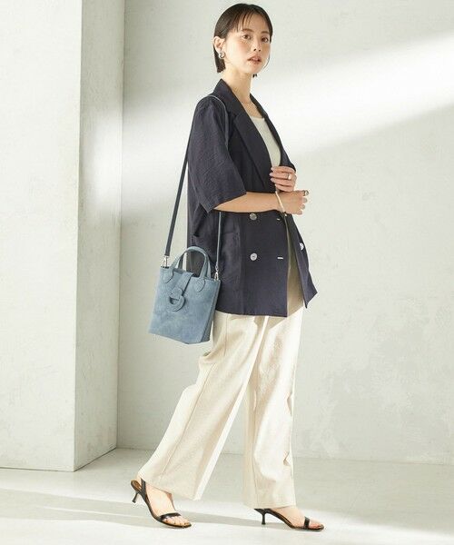 SHIPS / シップス トートバッグ | 《予約》ピーチスキン調 ミニ キューブ トート | 詳細22