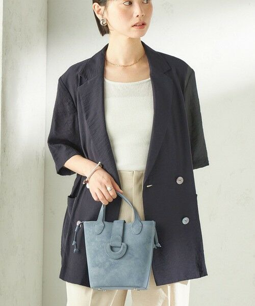 SHIPS / シップス トートバッグ | 《予約》ピーチスキン調 ミニ キューブ トート | 詳細17