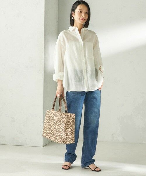 SHIPS / シップス トートバッグ | 《予約》【SHIPS別注】BINDU: レオパード ジャカード トート バッグ | 詳細4