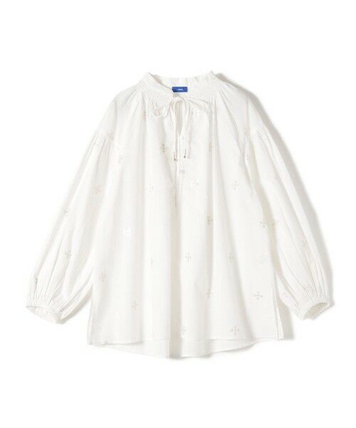 SHIPS / シップス シャツ・ブラウス | Fanaka:〈手洗い可能〉シークエンス 刺繍 スモック ブラウス（オフホワイト）