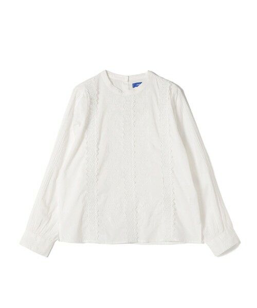SHIPS / シップス シャツ・ブラウス | Fanaka:〈手洗い可能〉ウェーブ レース 刺繍 ブラウス（オフホワイト）