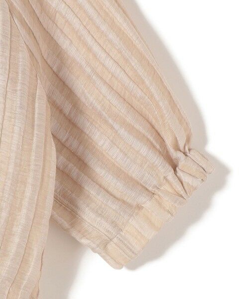 SHIPS / シップス シャツ・ブラウス | 《予約》【SHIPS別注】assiette: 〈手洗い可能〉麻 ナイロン ジャカード ブラウス | 詳細3