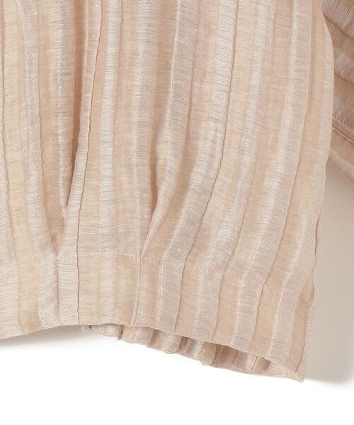 SHIPS / シップス シャツ・ブラウス | 《予約》【SHIPS別注】assiette: 〈手洗い可能〉麻 ナイロン ジャカード ブラウス | 詳細4