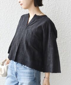 SHIPS / シップス シャツ・ブラウス | 《予約》〈手洗い可能〉パッチワーク レース ショート スリーブ 羽織 ブラウス