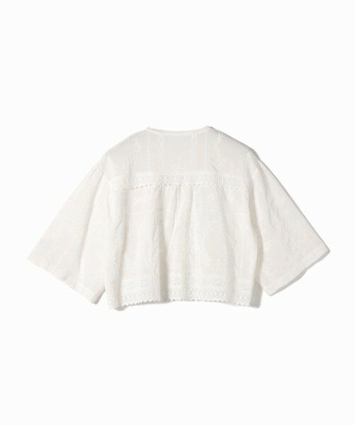 SHIPS / シップス シャツ・ブラウス | 《予約》〈手洗い可能〉パッチワーク レース ショート スリーブ 羽織 ブラウス | 詳細15
