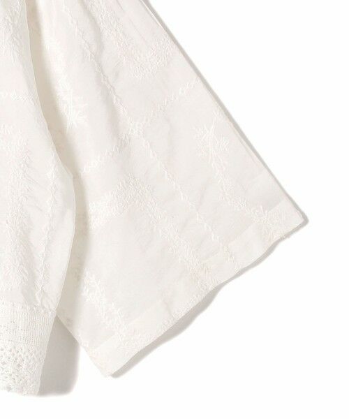 SHIPS / シップス シャツ・ブラウス | 《予約》〈手洗い可能〉パッチワーク レース ショート スリーブ 羽織 ブラウス | 詳細17