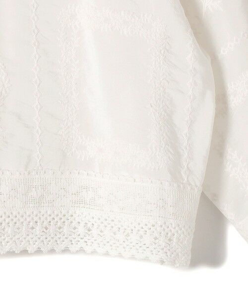 SHIPS / シップス シャツ・ブラウス | 《予約》〈手洗い可能〉パッチワーク レース ショート スリーブ 羽織 ブラウス | 詳細18