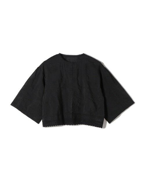 SHIPS / シップス シャツ・ブラウス | 《予約》〈手洗い可能〉パッチワーク レース ショート スリーブ 羽織 ブラウス | 詳細30