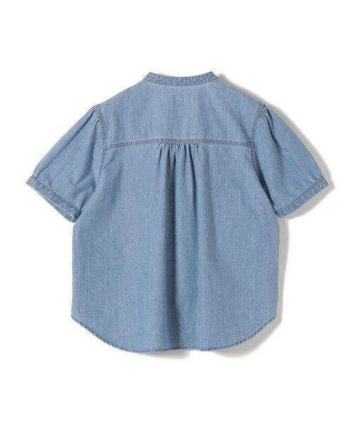 SHIPS / シップス シャツ・ブラウス | 《予約》【WEB限定】〈手洗い可能〉ライト オンス フリル デニム 半袖 シャツ | 詳細11